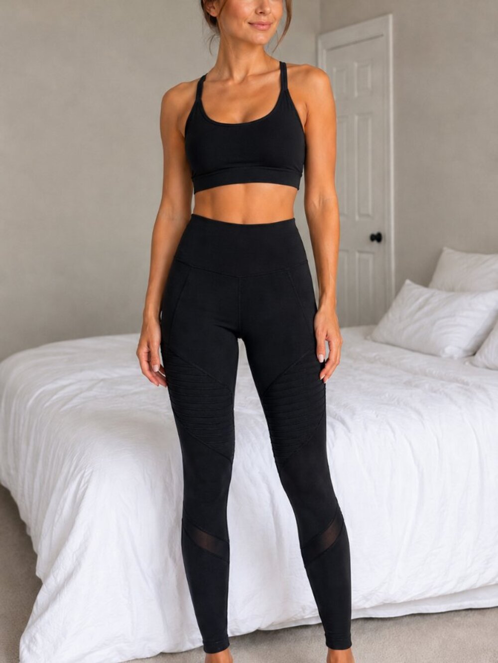 Old Navy Elevate Moto Leggings XS NWT High Rise 7/8 Black